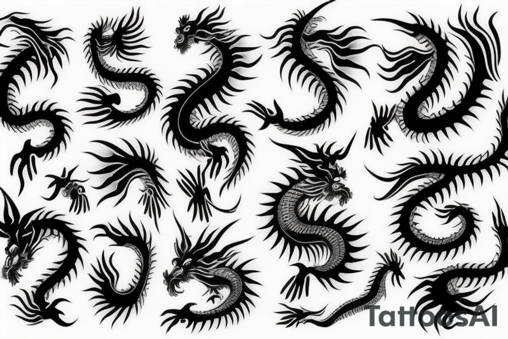 japanese dragon tattoo idea