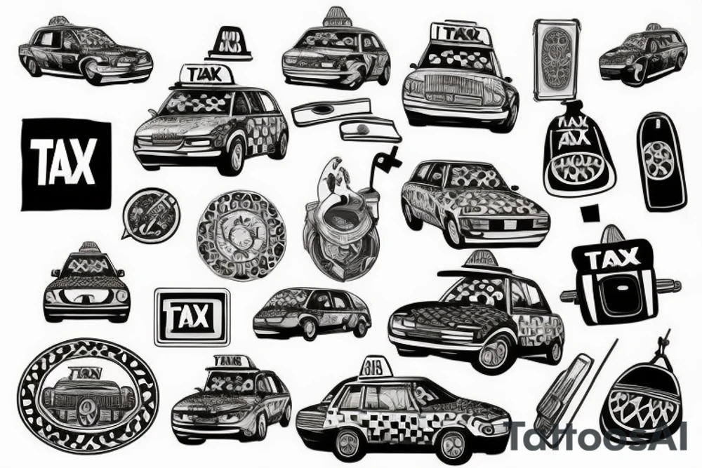 taxi tattoo idea