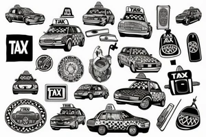 taxi tattoo idea