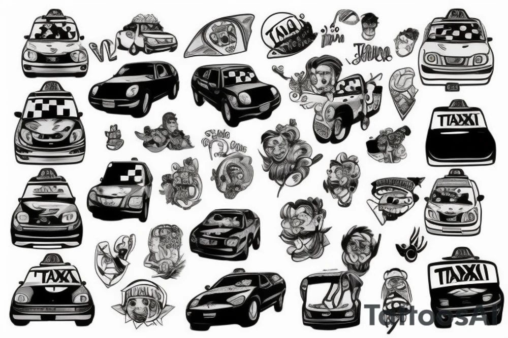 taxi tattoo idea