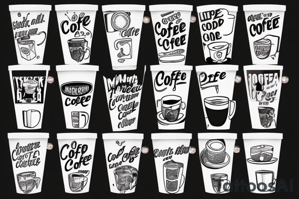 new york city bodega coffee cup tattoo idea