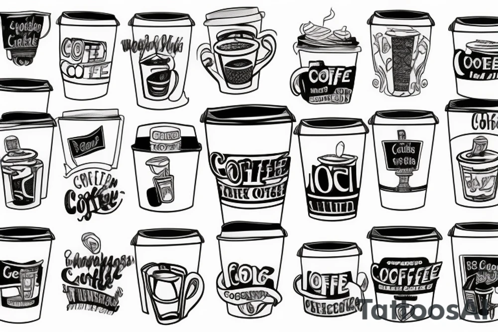 new york city bodega coffee cup tattoo idea