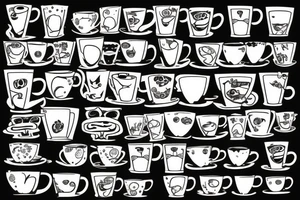 dragon coffee cup tattoo idea
