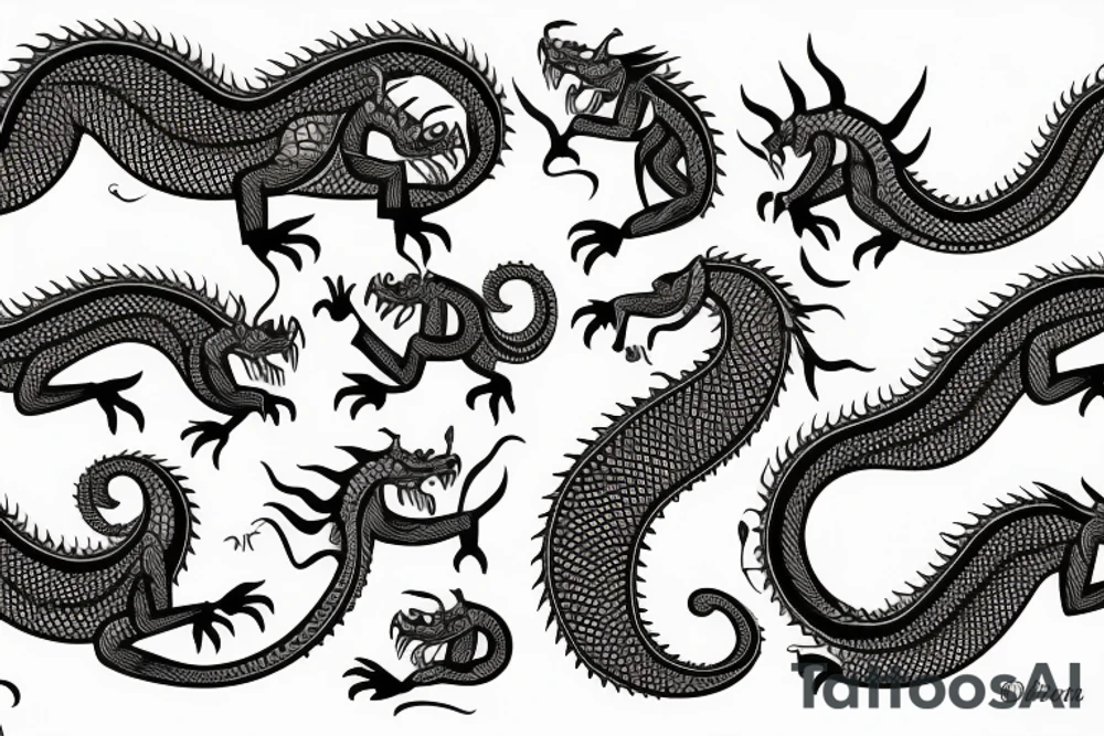 pattachitra dragon tattoo idea
