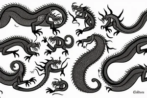 pattachitra dragon tattoo idea