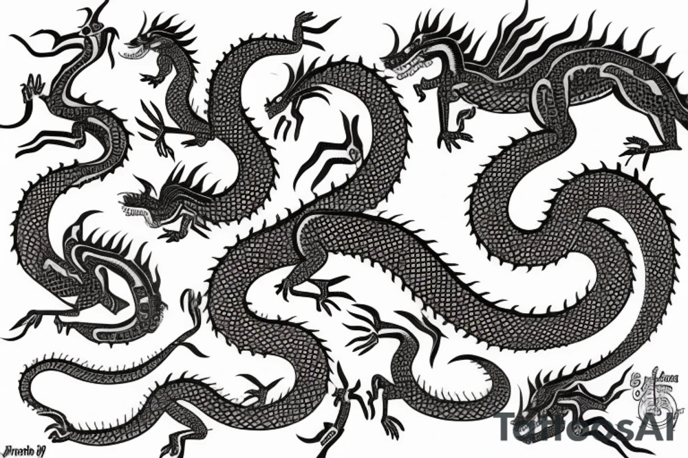 pattachitra dragon tattoo idea