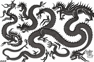 pattachitra dragon tattoo idea