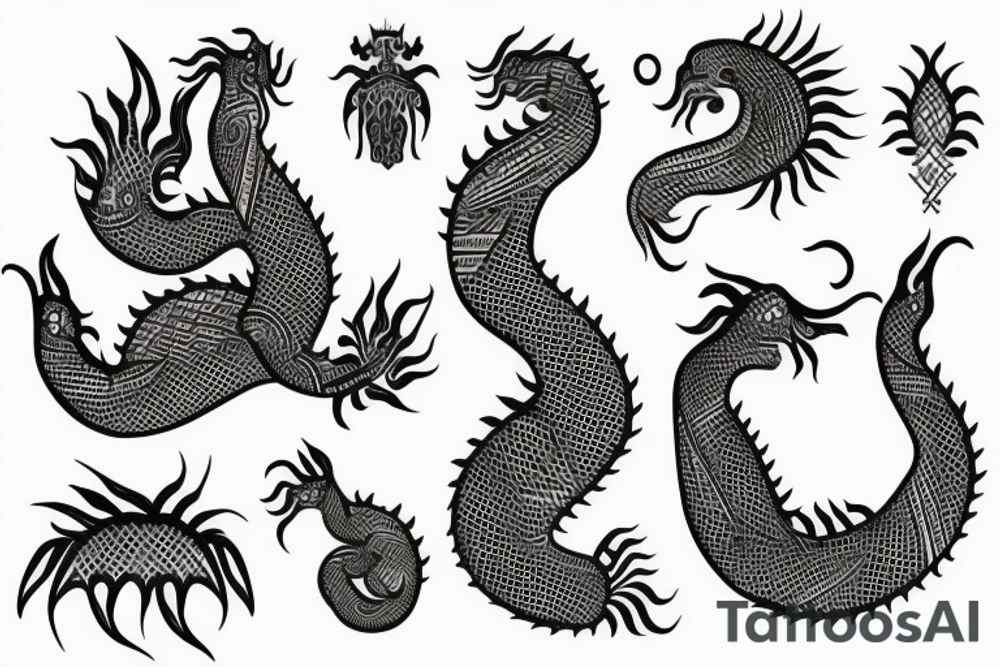 henna dragon tattoo idea
