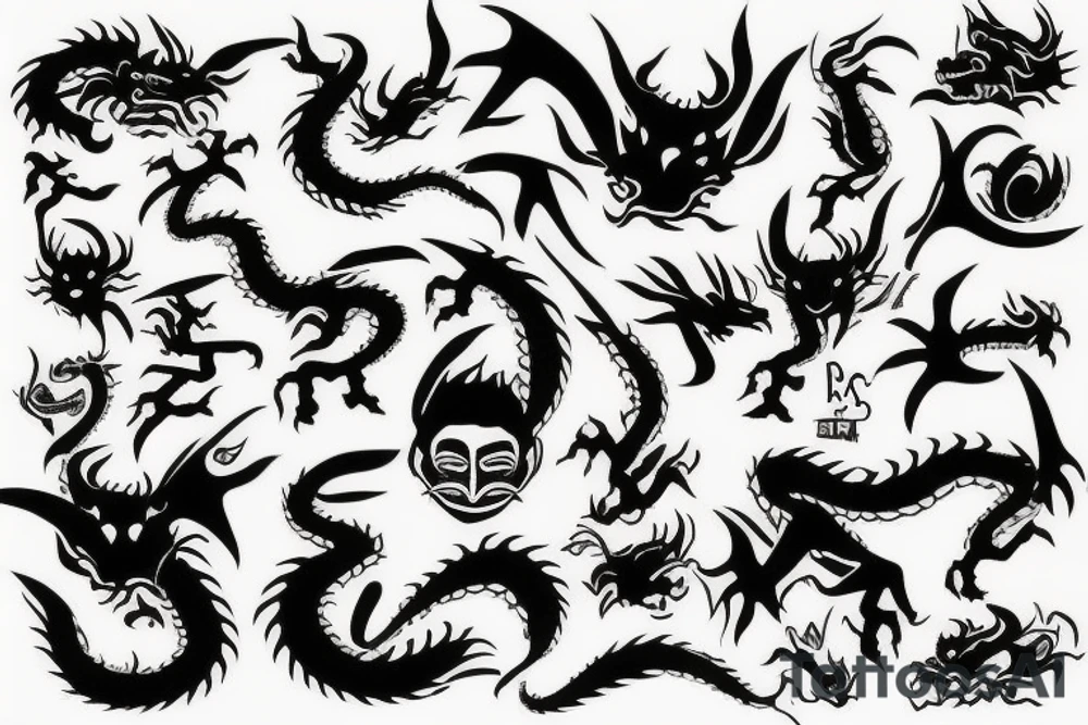 dragon tattoo idea