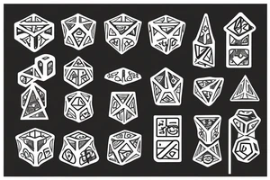 funky dice tattoo idea