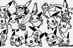 pikachu tattoo idea