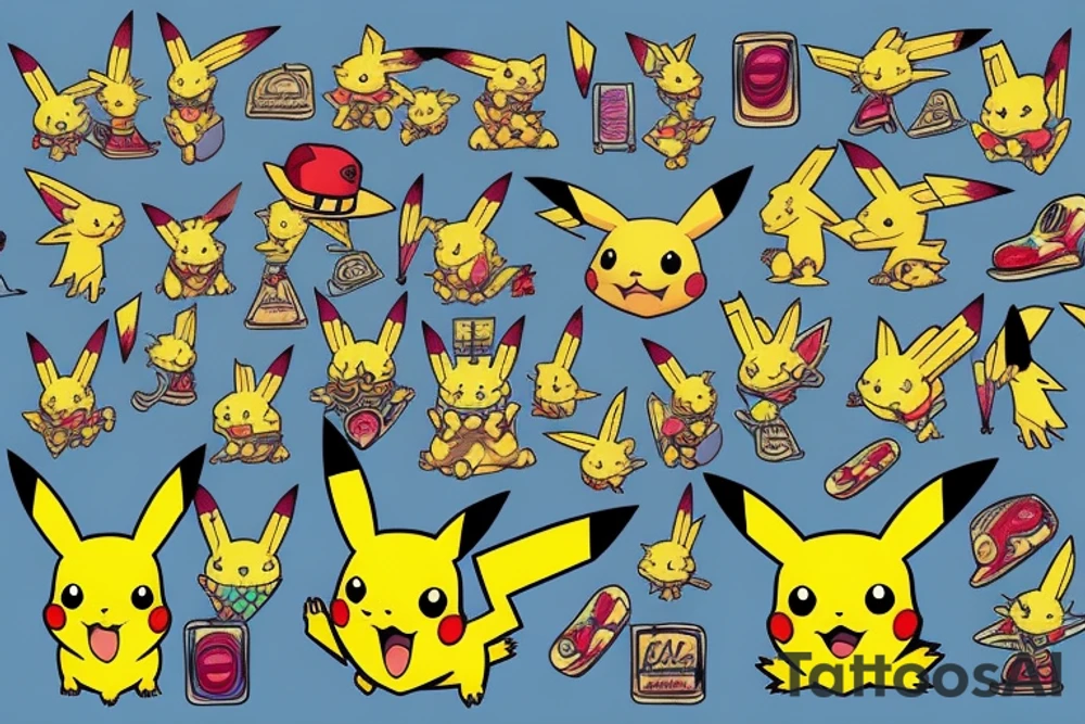 pikachu tattoo idea