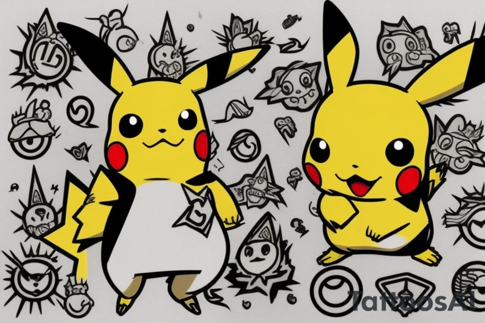 pikachu tattoo idea