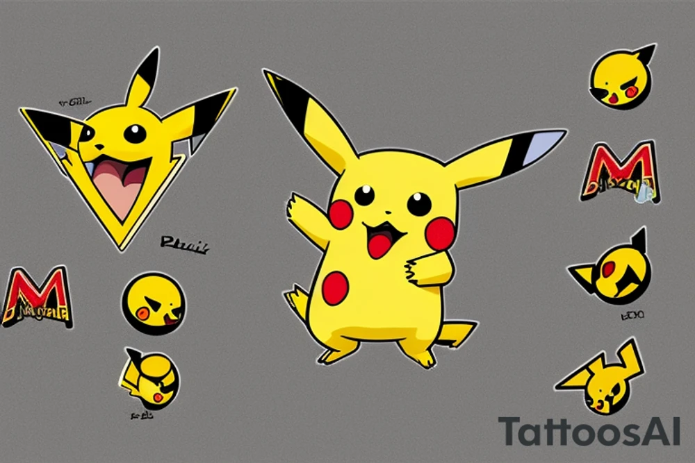 pikachu tattoo idea