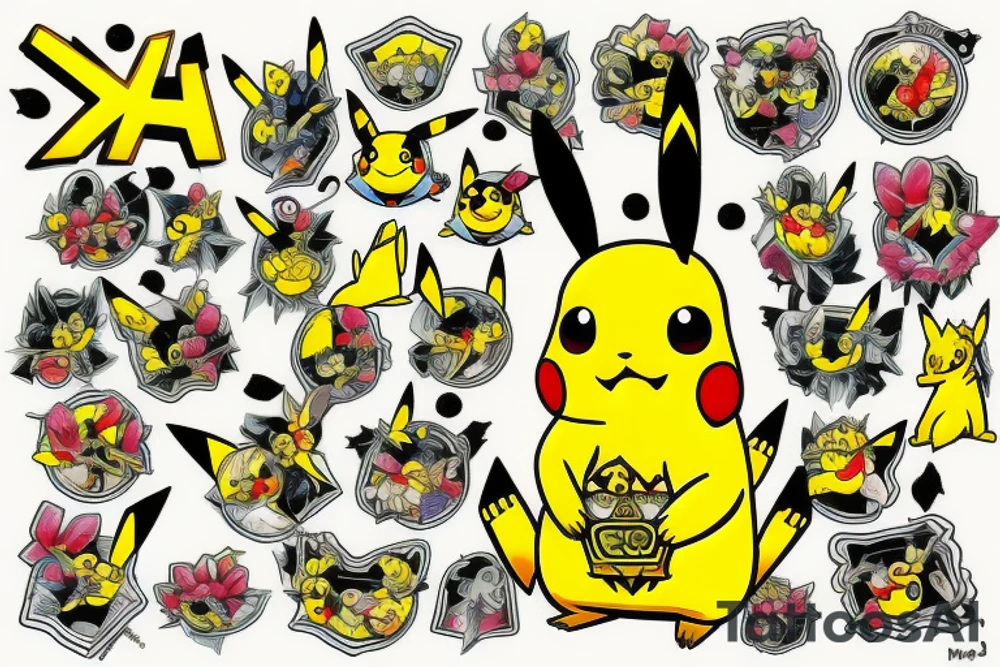 pikachu tattoo idea