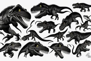 cyborg t-rex tattoo idea