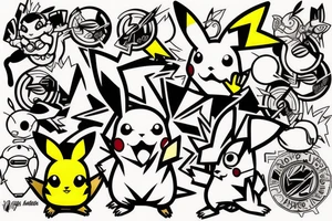Pikachu tattoo idea