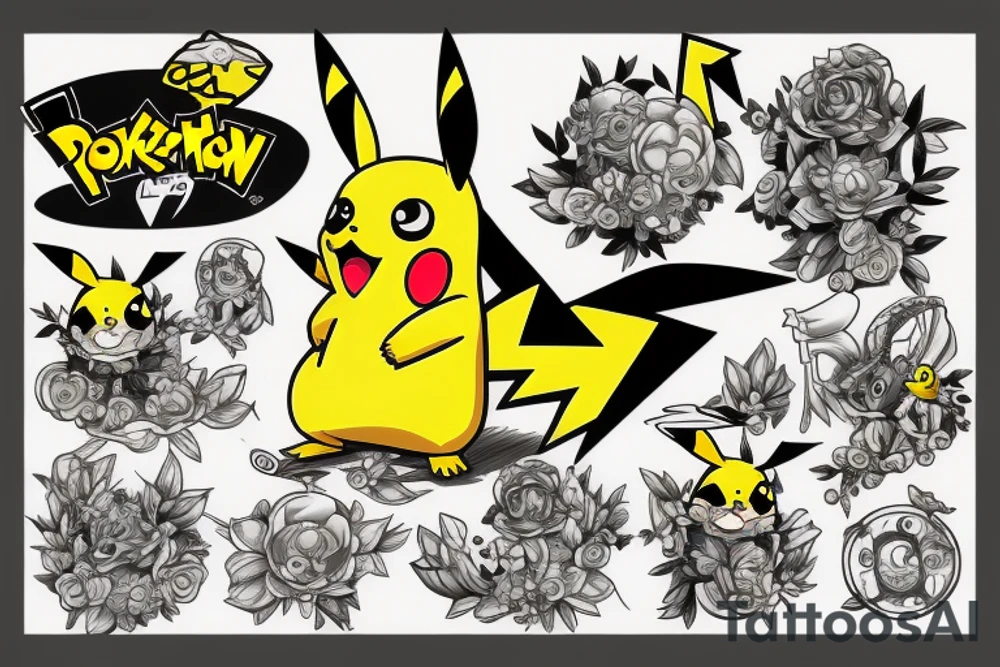 Pikachu tattoo idea