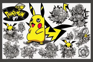 Pikachu tattoo idea