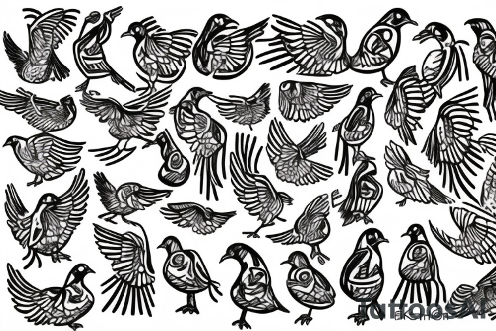 pigeon tattoo idea