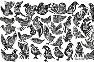pigeon tattoo idea