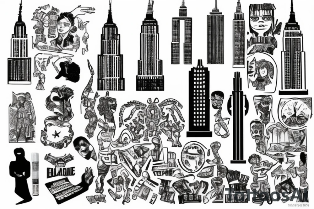 empire state building tattoo idea
