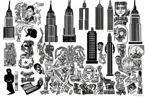 empire state building tattoo idea