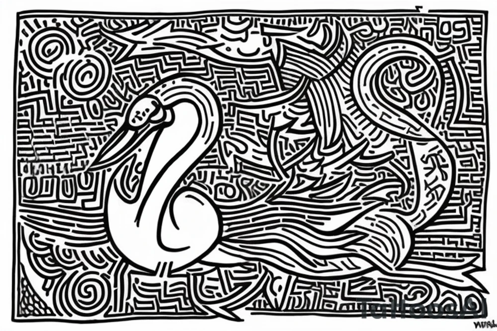 swan tattoo idea