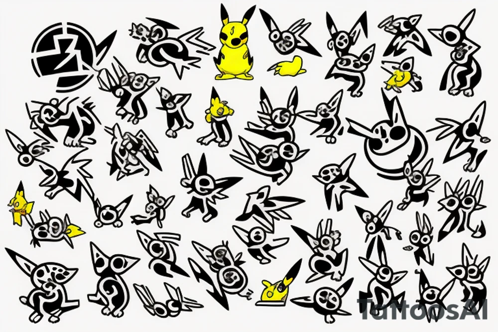 pikachu tattoo idea