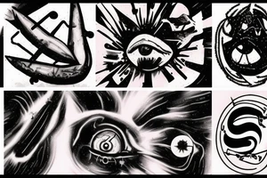 anxiety represented as Pink floyd album art tattoo idea