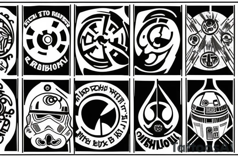 rebellion logo from star wars tattoo idea