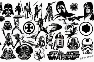 rebellion symbol from star wars tattoo idea