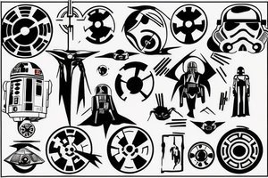 rebellion symbol from star wars tattoo idea