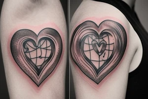 Super Realistic heart tattoo idea