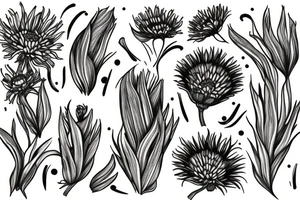 cornflowers tattoo idea