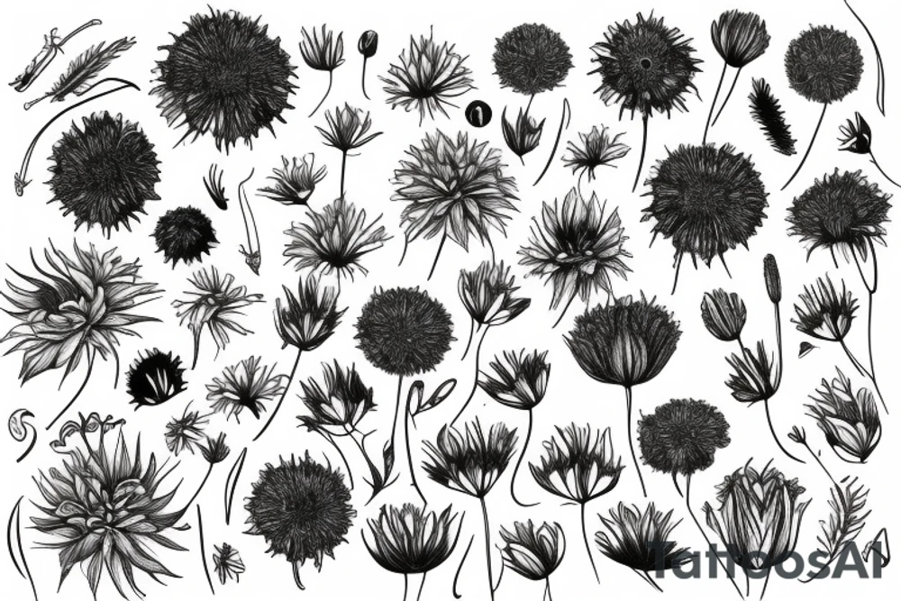 cornflowers tattoo idea