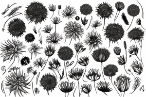cornflowers tattoo idea