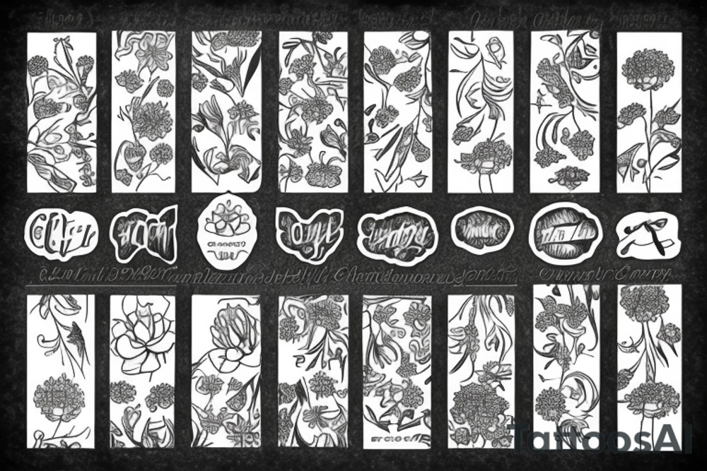 cornflower tattoo idea