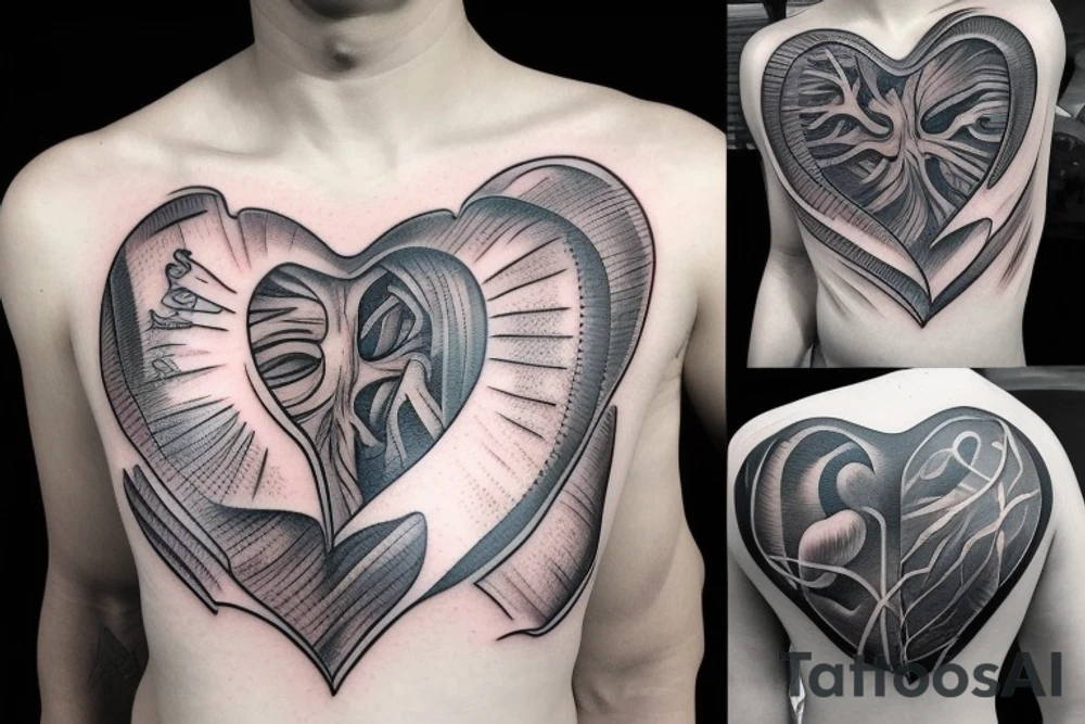 Anatomical Heart tattoo idea