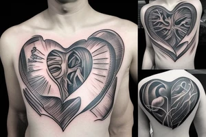 Anatomical Heart tattoo idea