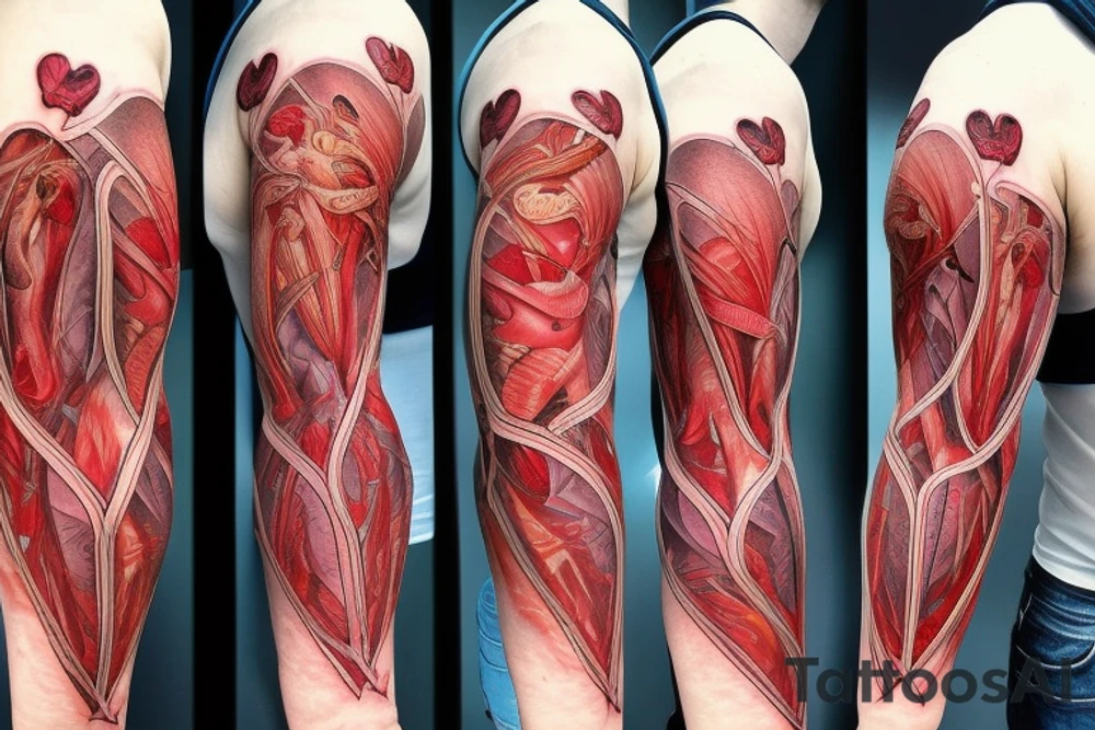 Anatomical Heart tattoo idea
