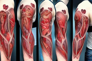 Anatomical Heart tattoo idea