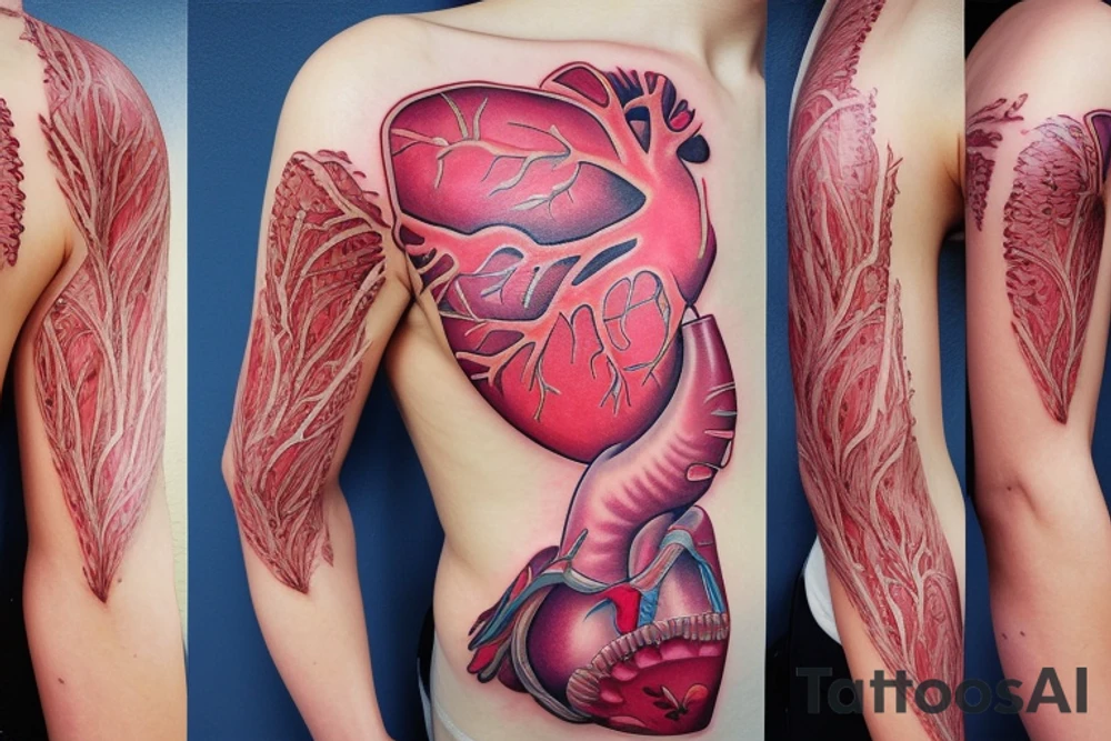 Anatomical Heart tattoo idea