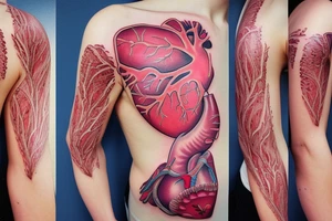 Anatomical Heart tattoo idea