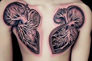 Anatomical Heart tattoo idea