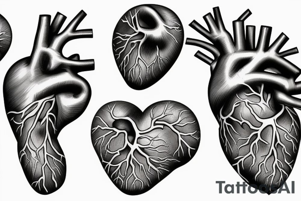 Anatomical Heart tattoo idea