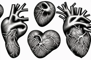 Anatomical Heart tattoo idea