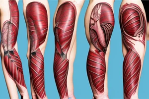 Anatomical Heart thats scarred from surgery tattoo idea
