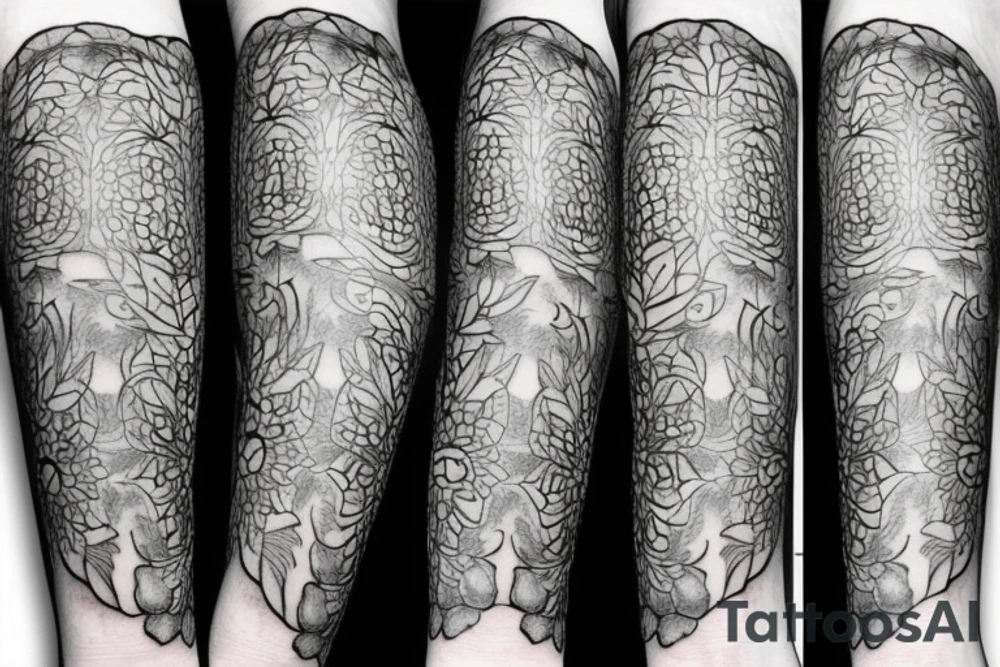 cornflower forearm tattoo idea