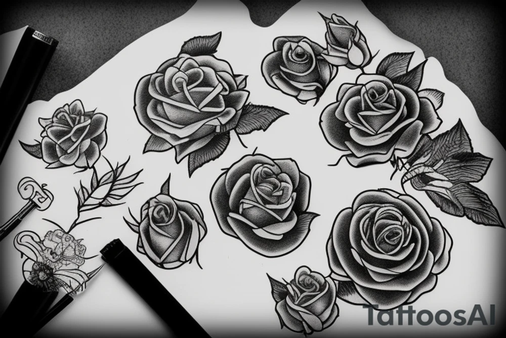 rosehips tattoo idea